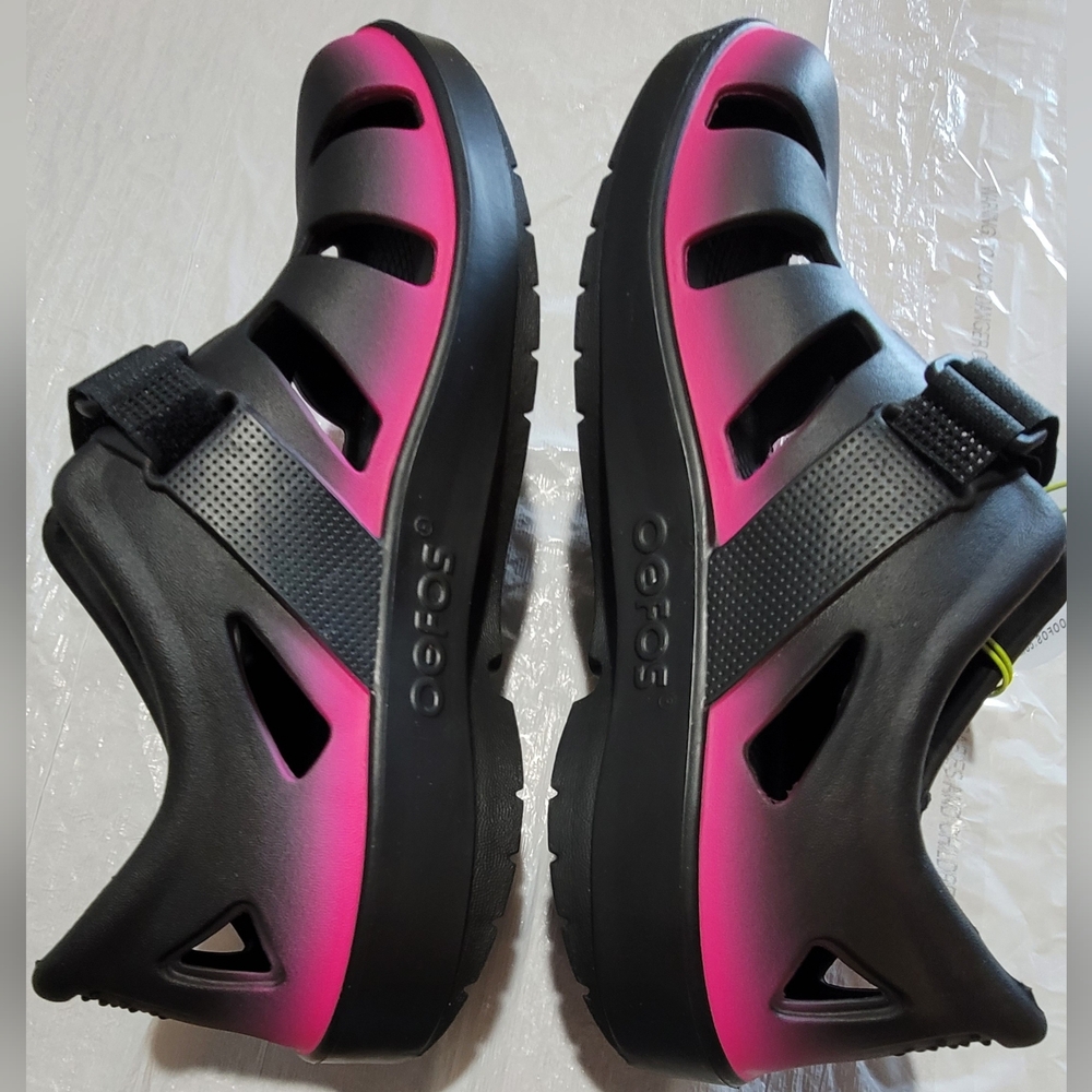 Oofos Womens/Mens Unisex OOcandoo Sandal - Black
